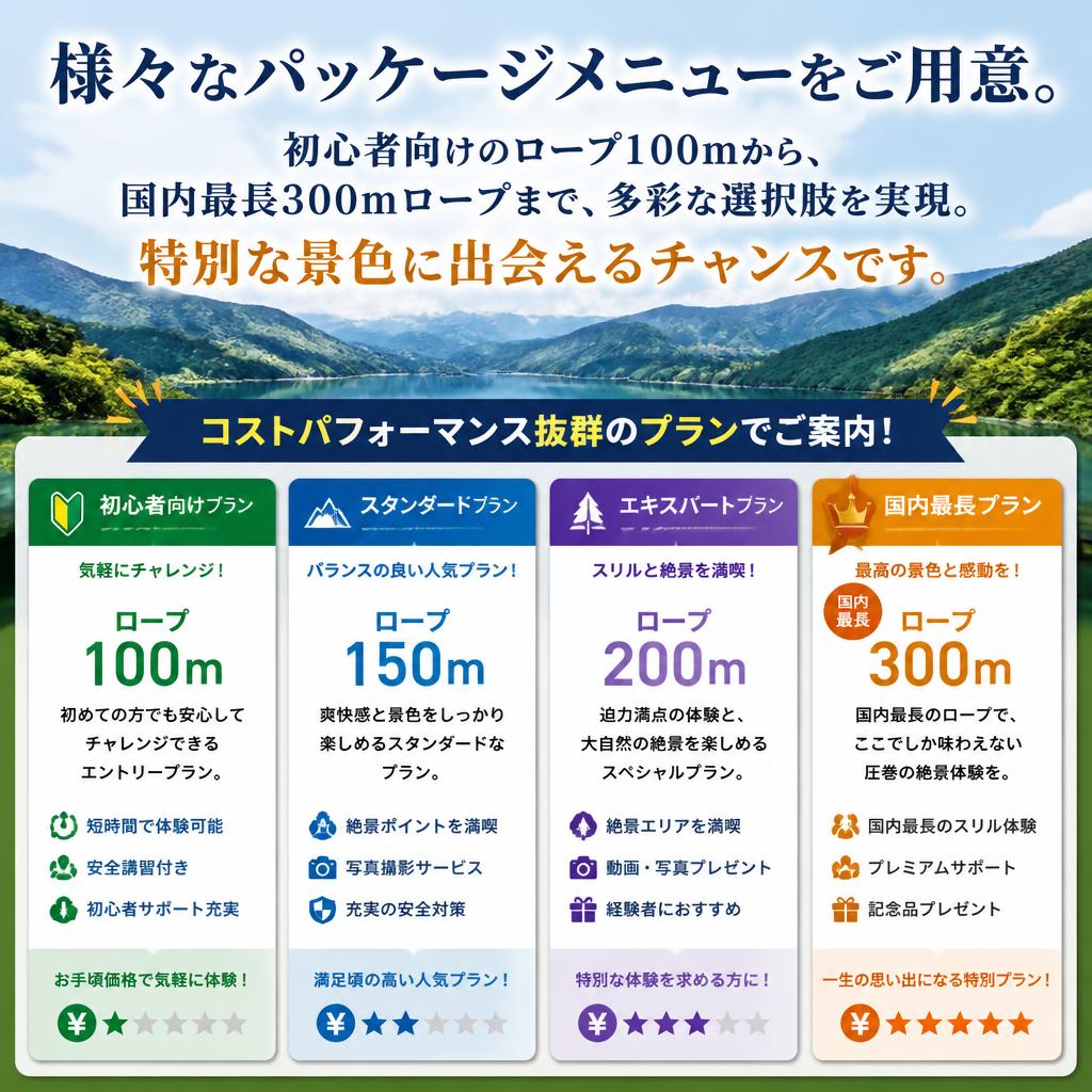 パッケージメニューのご紹介