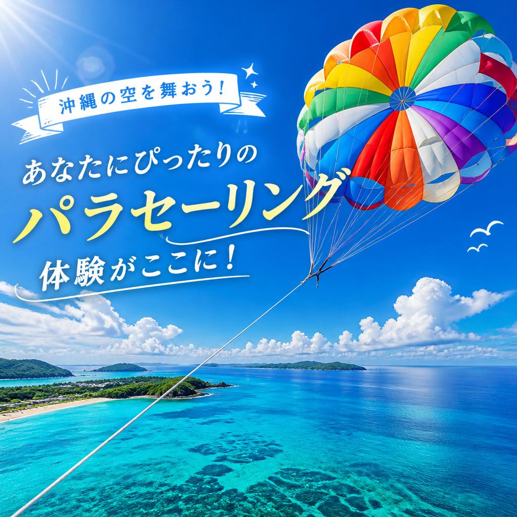 沖縄の空を舞おう！あなたにぴったりのパラセーリング体験がここに！
