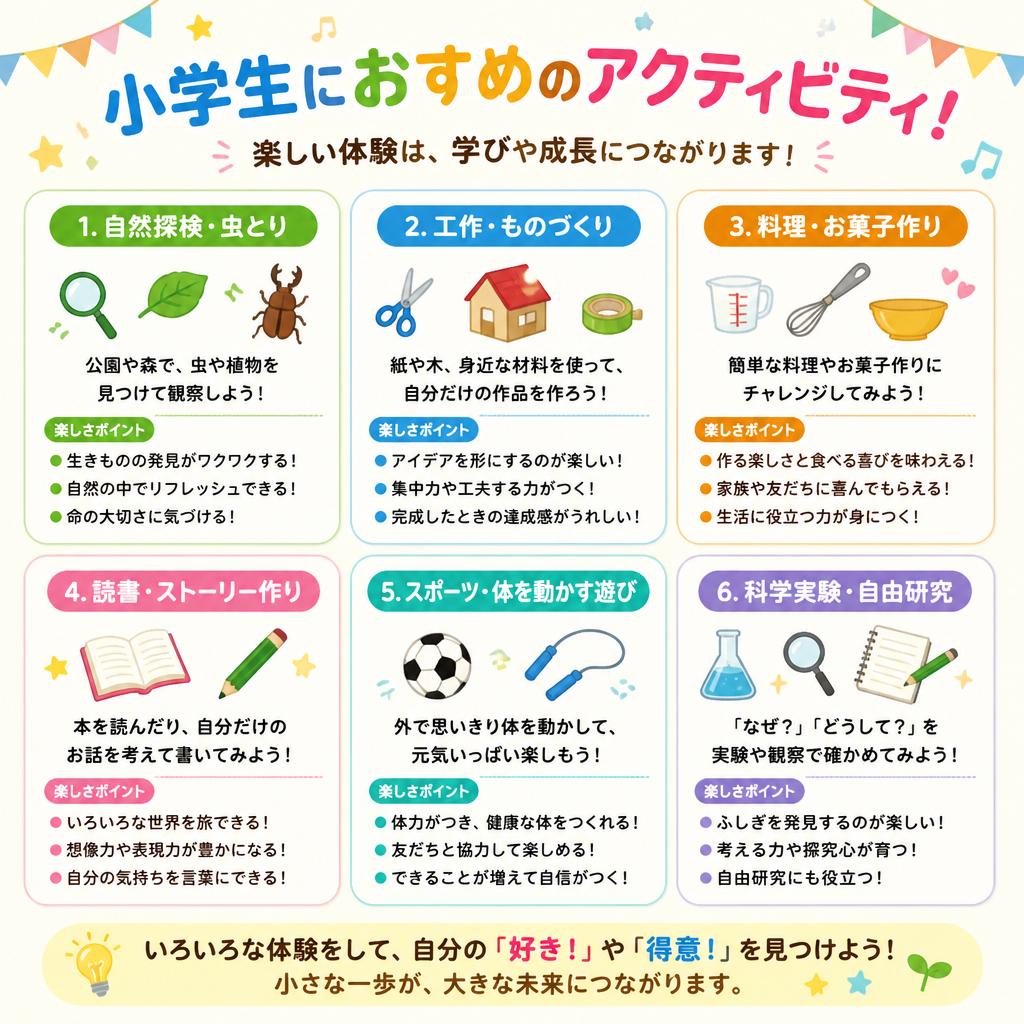 小学生に大人気のアクティビティ