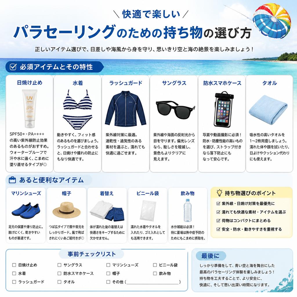 持ち物の選び方