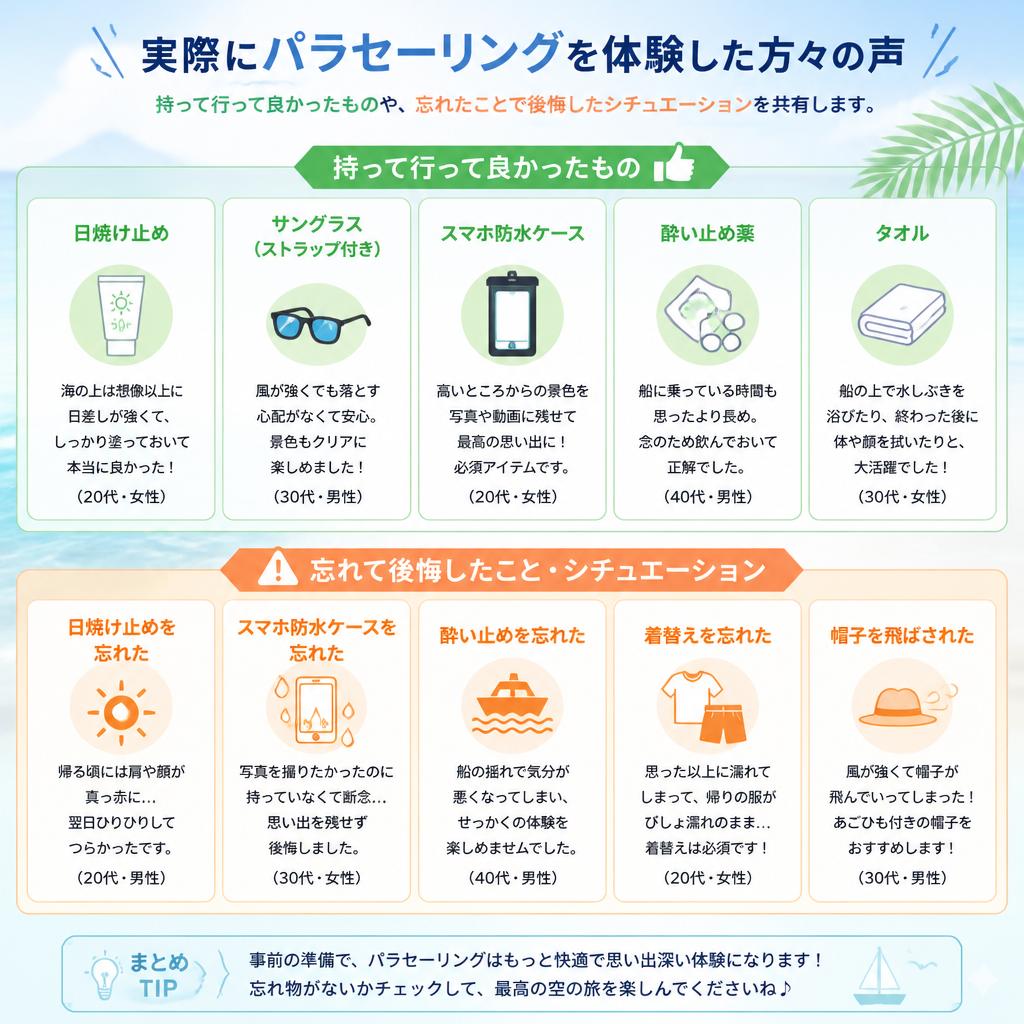体験談：持ち物が役立った瞬間